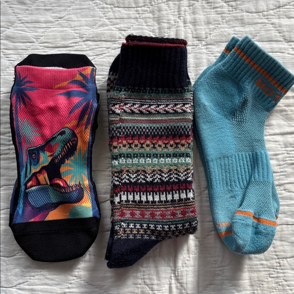 Lot of Colourful Socks